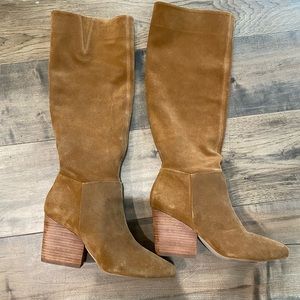 ABLE Brand Genuine Suede to the Knee Boots